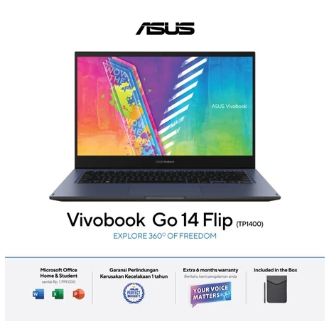 ASUS Vivobook Go 14 Flip TP1400KA-VIPS451 - Quiet Blue